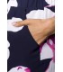 Schlupf-Shorts mit Bundfalten schwarz/pink