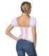 Trachtenmieder-Bluse von Dirndline mit integriertem Push-up rosa
