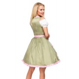 Dirndl von Dirndline mit Blumenschürze grün