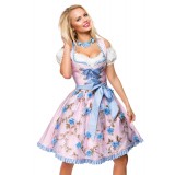 Dirndl von Dirndline mit Blumenschürze rosa