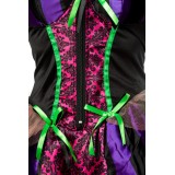 Hexen-Kostüm Sexy Witch Komplettset von Mask Paradise - Kleid mit ausgestellten Rock, einem Bolero, dem Hexen-Hut sowie einem St