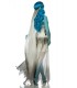 Corpse Bride Kostüm Komplettset von Mask Paradise besteht aus einem Corsagenkleid mit herzförmigem Dekolleté, einem Blumenhaarba