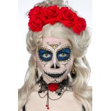 Day of the Dead Kostüm Komplettset Mexican Skullface Kostüm mit kurzem Rock von Mask Paradise