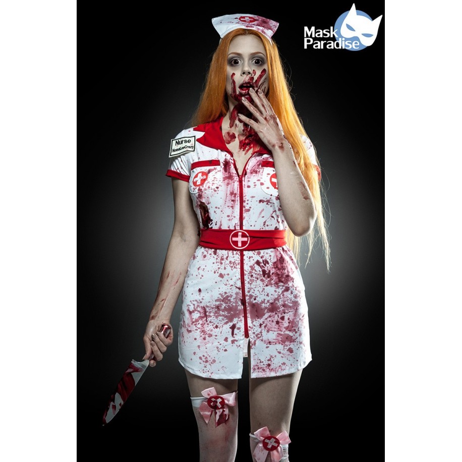 Zombie Nurse Kostüm Komplettset von Mask Paradise