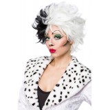 Dalmatian Perücke im zweifarbigen Kontrast-Look von Mask Paradise