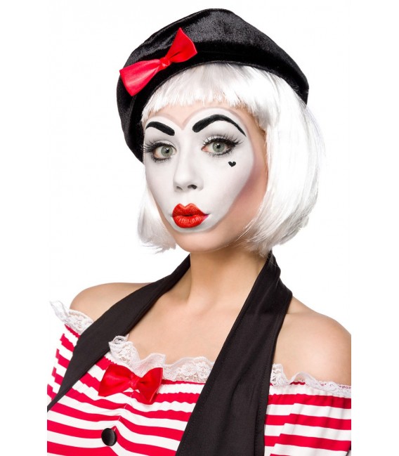 Sexy Mime Kostümset - Pantomime-Kostüm von Mask Paradise - 5 Großbild