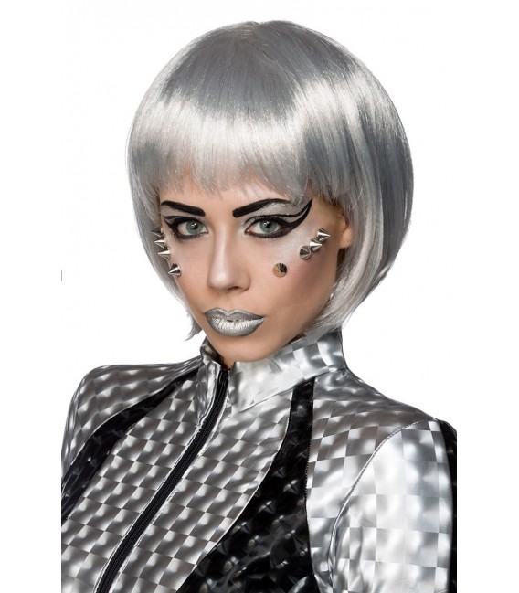 pace Girl Kostümset von Mask Paradise besteht aus einem elastischem Wetlook-Material, in 3D-Optik