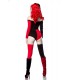Harley-Kostüm: Crazy Harley von Mask Paradise besteht aus einem zweifarbiger Catsuit mit schulterfreiem Ausschnitt und Beinstulp