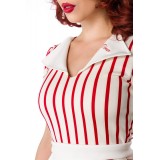 Retro-klassisches Diner Waitress Kostüm Komplettset von Mask Paradise Vintage Kellnerinkostüm