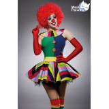 Clown Girl Kostüm von Komplettset Mask Paradise