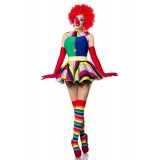 Clown Girl Kostüm von Komplettset Mask Paradise