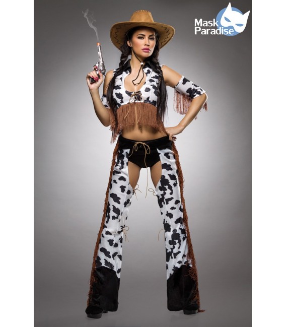 Rodeo Girl Kostüm Komplettset von Mask Paradise Westernkostüm