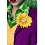  Lady Joker Kostümset von Mask Paradise, bestehend aus einem Blazer mit Weste, einer langärmligen Satinbluse und einer Hose