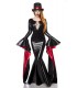 Hexenkostüm von Mask Paradise sexy Magic Mistress Kostüm Komplettset, ist aus einem figurbetontem Kleid und einem passenden Zyli