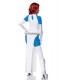 Comicfigur - Mystic Cosplay Kostümset von Mask Paradise besteht aus Catsuit, Kleid, Satinhandschuhe und Stockings, sowie Totenko