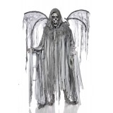 Todesengelkostüm -  Angel of Death Kostüm Komplettset Herren von Mask Paradise, besteht aus Fransencape mit Kapuze und Flügel au