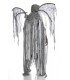 Todesengelkostüm -  Angel of Death Kostüm Komplettset Herren von Mask Paradise, besteht aus Fransencape mit Kapuze und Flügel au