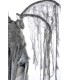 Todesengelkostüm -  Angel of Death Kostüm Komplettset Herren von Mask Paradise, besteht aus Fransencape mit Kapuze und Flügel au
