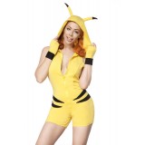 Gamerkostüm Tierkostüm - Kostüm Komplettset PikaPika Chuchu von Mask Paradise, besthend aus Jumpsuit und Handstulpen