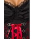 Premium Dirndl mit Bluse und Schürze rot/schwarz - AT70000