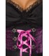Premium Dirndl mit Bluse und Schürze lila/schwarz - AT70000
