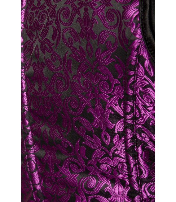 Premium Dirndl mit Bluse und Schürze lila/schwarz - AT70000