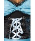 Premium Dirndl mit Bluse und Schürze blau/schwarz - AT70000