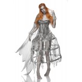 Zombiekostüm - Zombie Bride Kostüm von Mask Paradise - Kleid, Handschuhe, Stockings, Schleier, Höschen