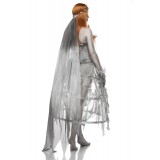 Zombiekostüm - Zombie Bride Kostüm von Mask Paradise - Kleid, Handschuhe, Stockings, Schleier, Höschen Kostüm - AT80076