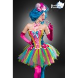 Candy Girl Kostümset Mask Paradise - Corsage, Tutu, Hut, Halsband, Handschuhe, Stockings und Lolli