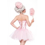 Cotton Candy Girl Kostüm von Mask Paradise - Corsage, Tutu, Hut und Zuckerwattestab