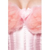 Cotton Candy Girl Kostüm von Mask Paradise - Corsage, Tutu, Hut und Zuckerwattestab