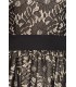 Vintage-Spitzenkleid schwarz/beige - AT50091