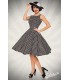 Vintage-Kleid schwarz/weiß - AT50092
