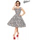 Vintage-Kleid schwarz/weiß/dots - AT50092