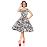 Vintage-Kleid schwarz/weiß/dots - AT50092