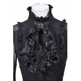 Bluse mit Jabot schwarz - AT13240