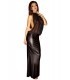 schwarzes langes Kleid F102 von Noir Handmade
