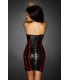 schwarzes Wetlook Kleid F114B von Noir Handmade ImMoral Kollektion