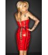 rotes Lack-Kleid F114R von Noir Handmade ImMoral Kollektion