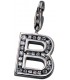 Einhänger Charm Buchstabe B 925 Sterling Silber mit Zirkonia Bild1