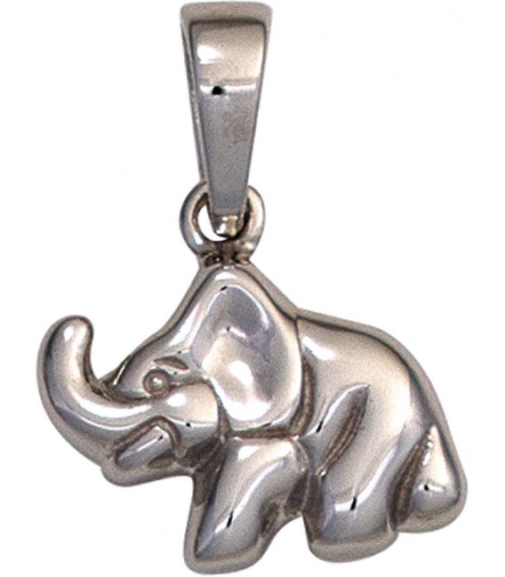 Kinder Anhänger Elefant 925 Sterling Silber rhodiniert Kinderanhänger Bild1