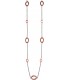 Collier / Halskette aus Edelstahl rotgold farben beschichtet bicolor 90 cm Kette Bild1