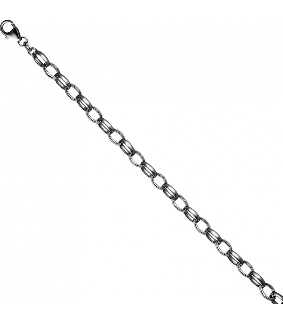 Rund-Ankerarmband 925 Sterling Silber 19 cm Armband Silberarmband Karabiner Bild1
