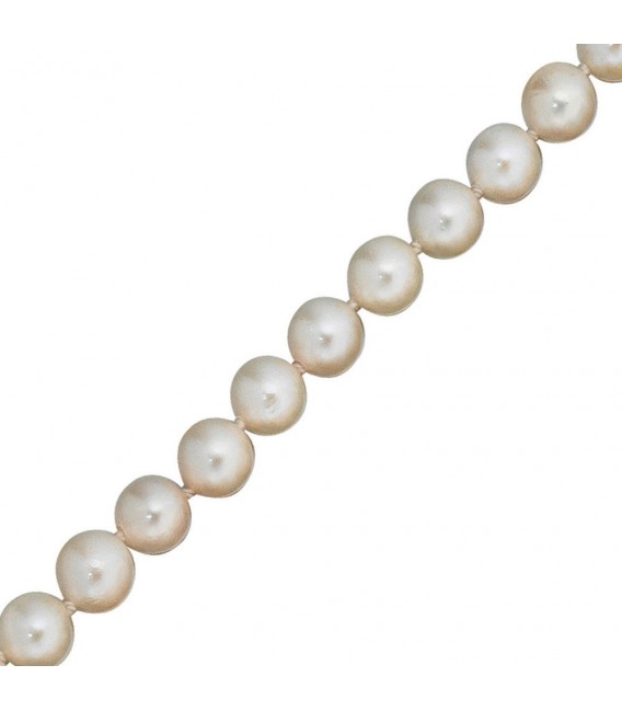 Akoya Perlen Schnur weiß Durchmesser ca. 8-85 mm ohne Schließe Bild1