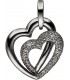 Anhänger Herz Herzen 925 Sterling Silber mit Zirkonia Silberanhänger Silberherz Bild1 Produktbild