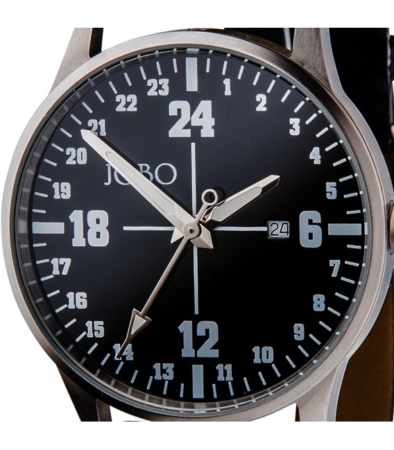 JOBO Unisex Armbanduhr 24-Stunden-Uhr - 44516 - FashionMoon