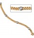 Armband 585 Gold Gelbgold Weißgold bicolor 6 Diamanten Brillanten 19 cm Bild2