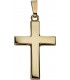 Anhänger Kreuz schlicht 585 Gold Gelbgold Kreuzanhänger Goldkreuz Bild1