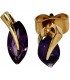 Ohrstecker 585 Gold Gelbgold 2 Amethyste lila violett Ohrringe Goldohrstecker Bild1